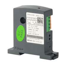 Din rail install current monitoring transducer